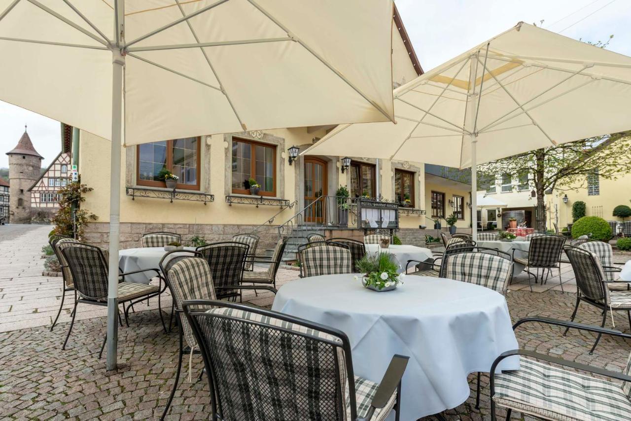 Hotel Gasthof Krone Niederstetten Exterior foto